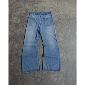 Vintage USN 70s True Americana Flare Sailor Light Pants